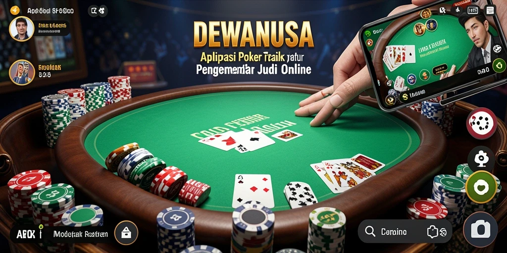 Tampilan seru gameplay Poker di DEWANUSA.