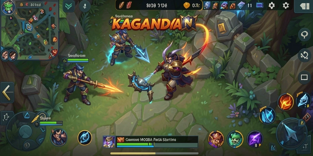 Screenshot gameplay seru KAGANDAN dengan pertarungan epik.