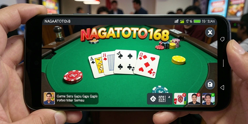 Tampilan gameplay seru NAGATOTO168 saat bermain Gaple.