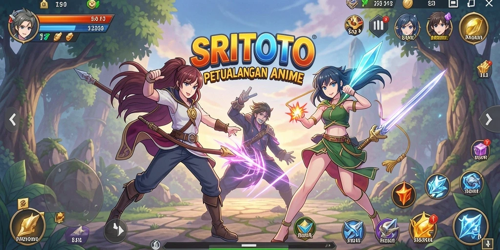 Tampilan gameplay yang seru dan penuh warna dari SRITOTO.